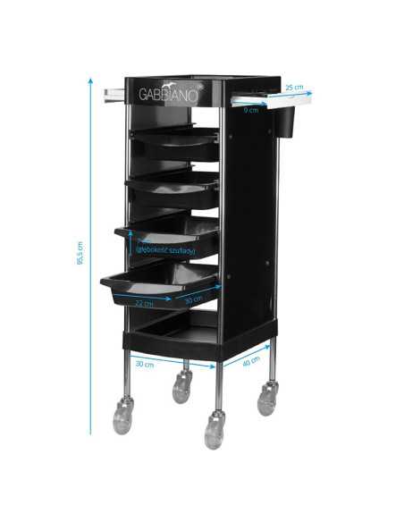 Coloring and storage hairdressing trolley-125880 