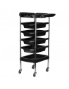 Coloring and storage hairdressing trolley-125882 