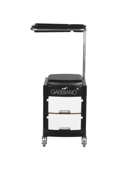 Associate Article 125885 POMOCNIK - TABORET DO PEDICURE 16 PLUS CZARNY / BIAŁY