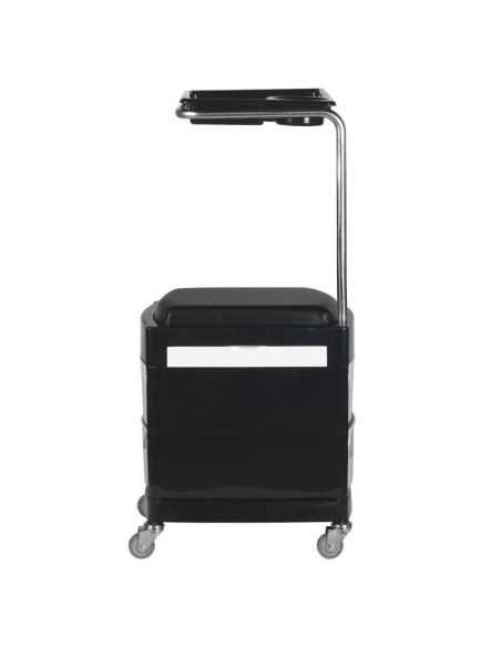 Associate Article 125885 POMOCNIK - TABORET DO PEDICURE 16 PLUS CZARNY / BIAŁY