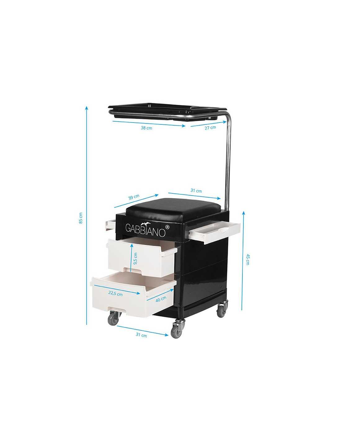 Tattoo stool with drawers 23 16