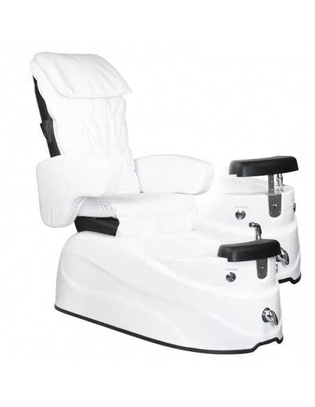 Witte as-122 pedicure spa stoel met massagefunctie