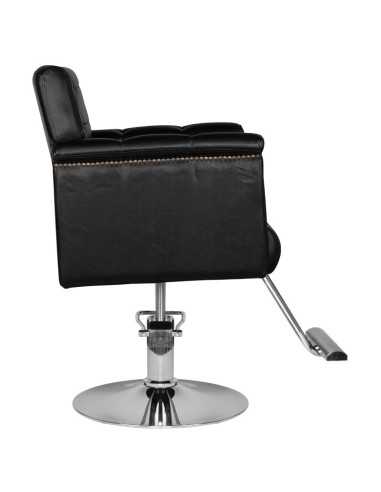 Sedia stile pavimentata nera 