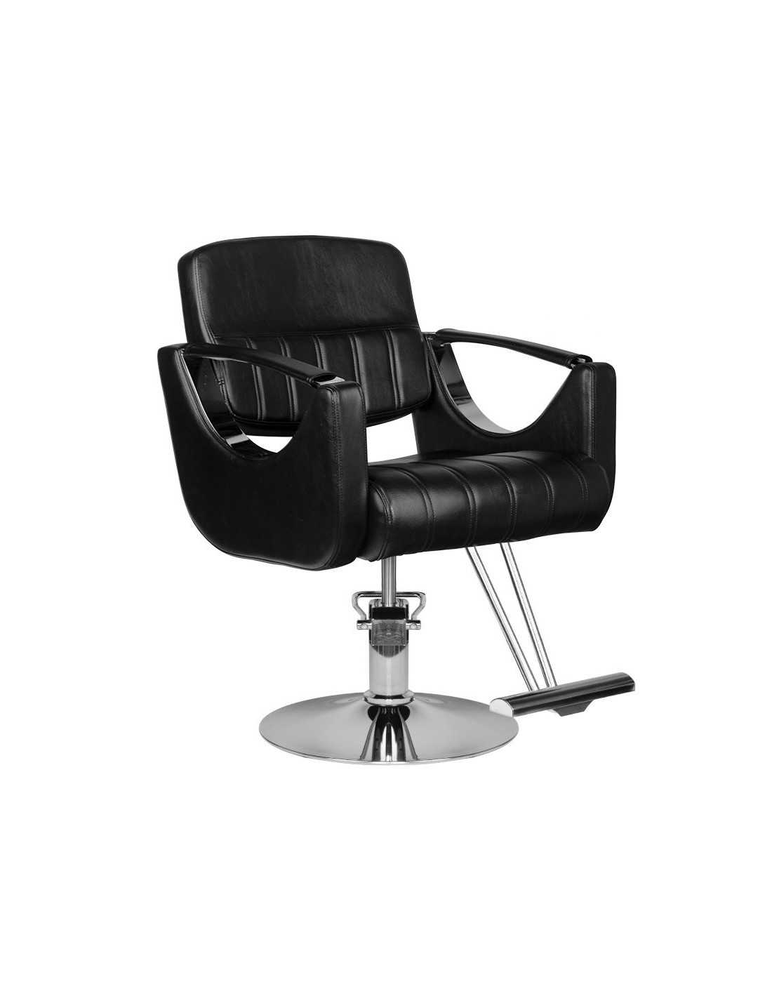 Rovigo black hairdressing chair {attributes}