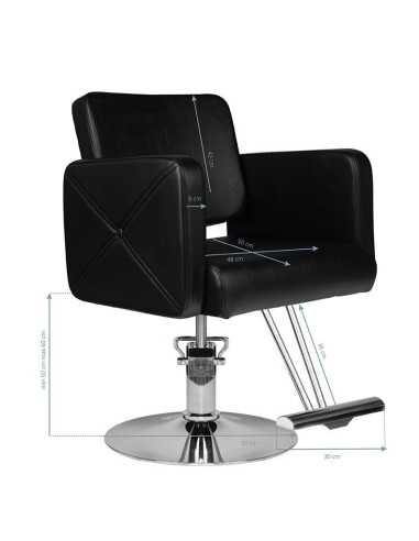 Brescia schwarzer Friseurstuhl {attributes}