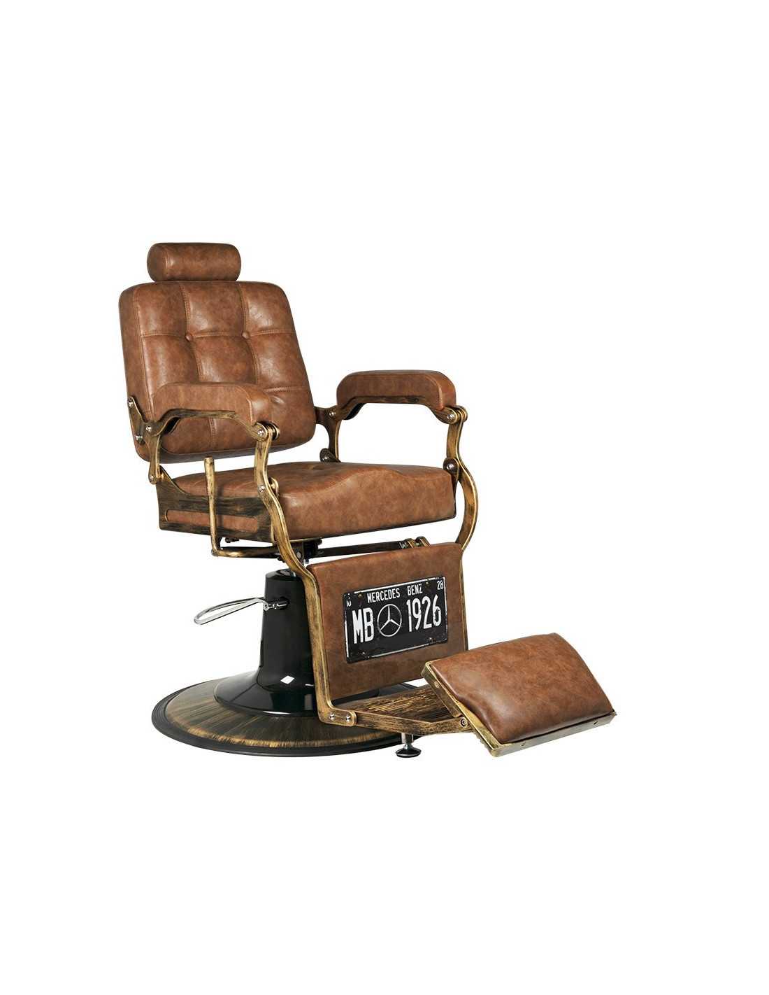 Poltrona da barbiere BOSS Cuoio Antico – Pelle antica e eleganza vintage