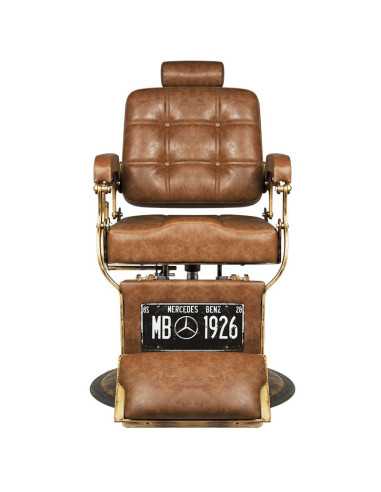 Poltrona da barbiere BOSS Cuoio Antico – Pelle antica e eleganza vintage