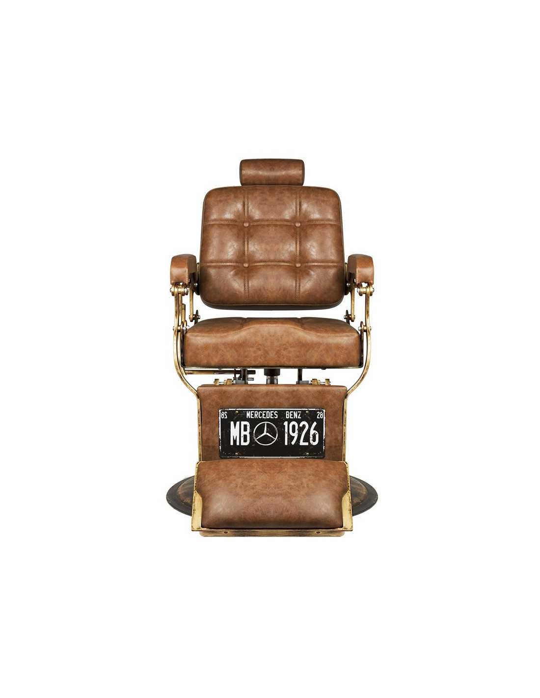 Poltrona da barbiere BOSS Cuoio Antico – Pelle antica e eleganza vintage