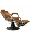 Boss barber chair old light brown leather 