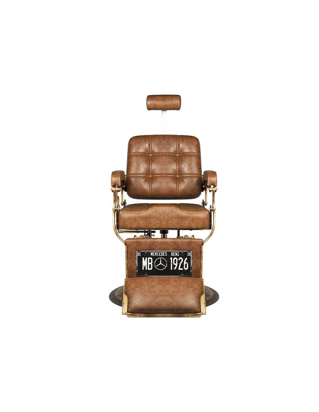 Poltrona da barbiere BOSS Cuoio Antico – Pelle antica e eleganza vintage