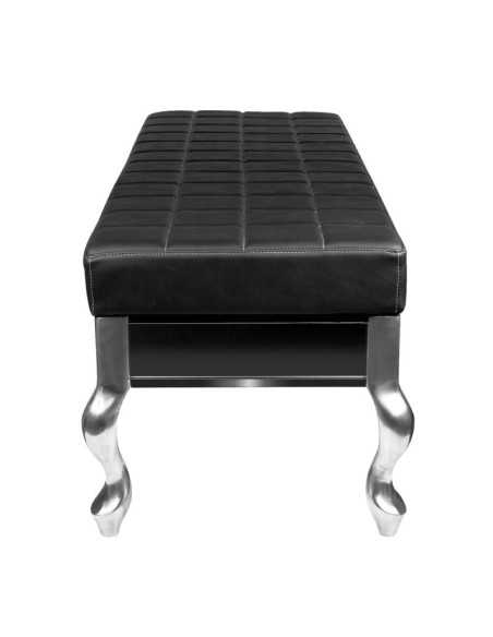 Black mistral waiting room bench 