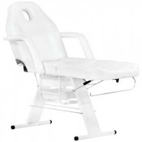 FAUTEUIL ESTHÉTIQUE BLANC AVEC BAC DE RANGEMENT A202