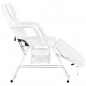 White aesthetic armchair with storage box a202