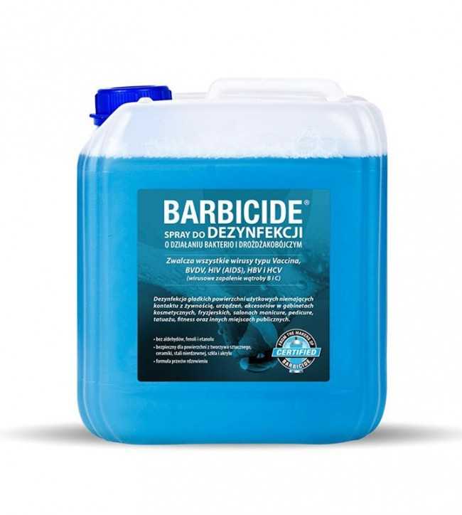 BARBICIDE Spray do dezynfekcji wszystkich powierzchni bez zapachu - uzupełnienie 5 L