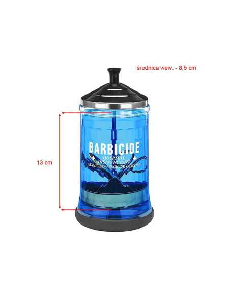 Recipiente de vidro Barbicide para desinfecção 750 ml