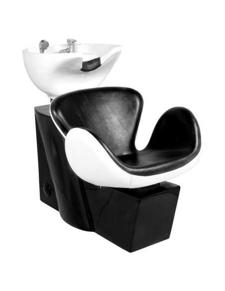 black and white amsterdam shampoo tub 