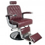 Imperial burgundy barber chair 