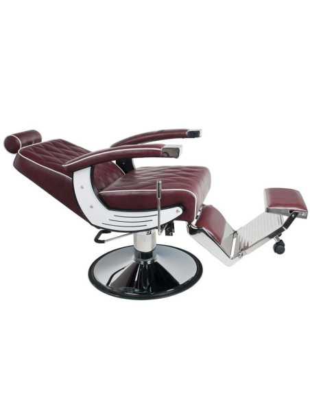 Fauteuil barbier coiffeur imperial bordeaux 