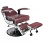 Imperial burgundy barber chair