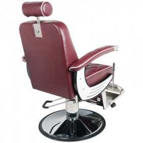 Fauteuil barbier coiffeur imperial bordeaux