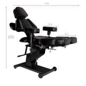 pro ink 606 electric black tattoo chair