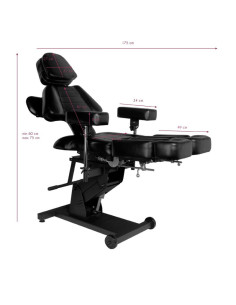 Tattoo 124833 SEDIA TATTOO PRO INK NERA ELETTRICA 606 2