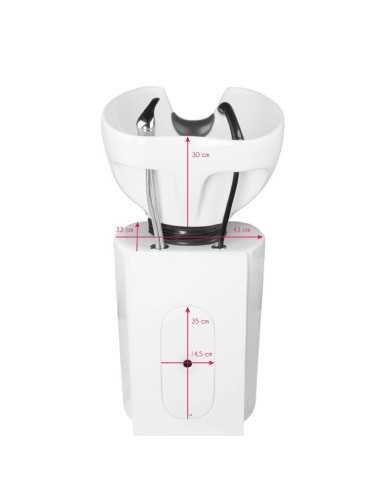 Grey porto shampoo basin