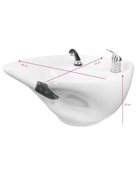 Grijze porto shampootray 