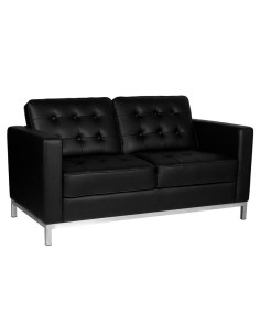 Journey black waiting room sofa 