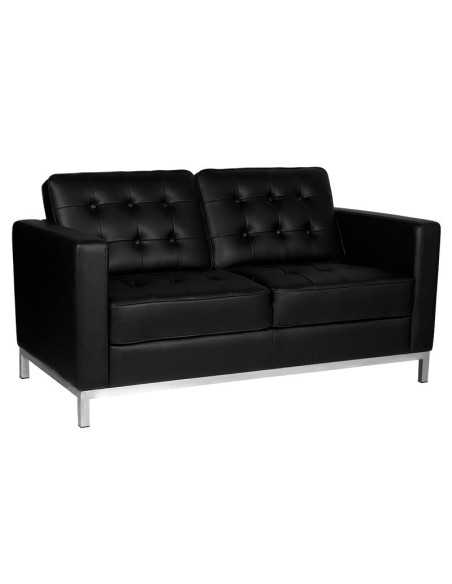 Journey black waiting room sofa 