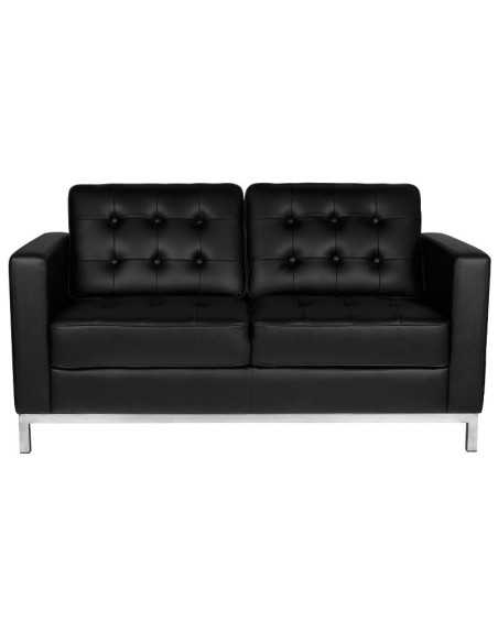 Journey black waiting room sofa 