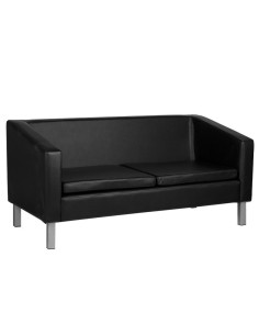 Flight waiting room sofa black 