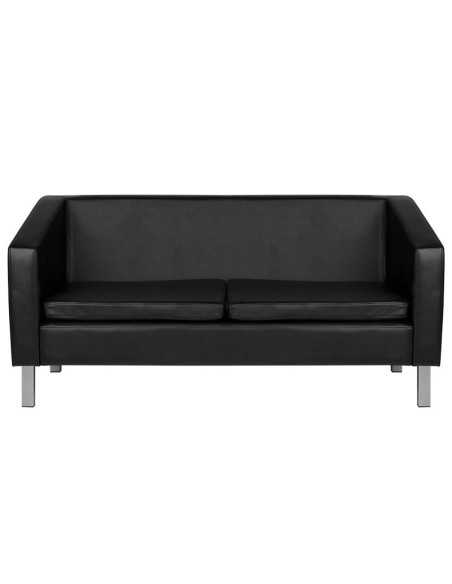Flight waiting room sofa black 