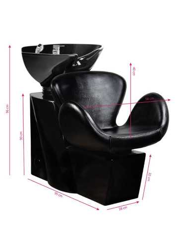 lavandino per shampoo nero amsterdam 