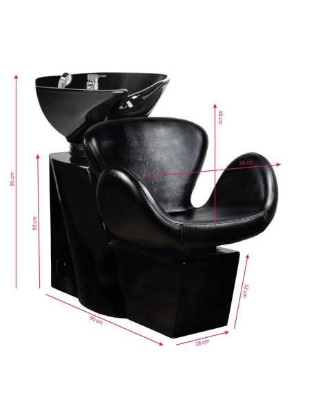 black amsterdam shampoo sink 
