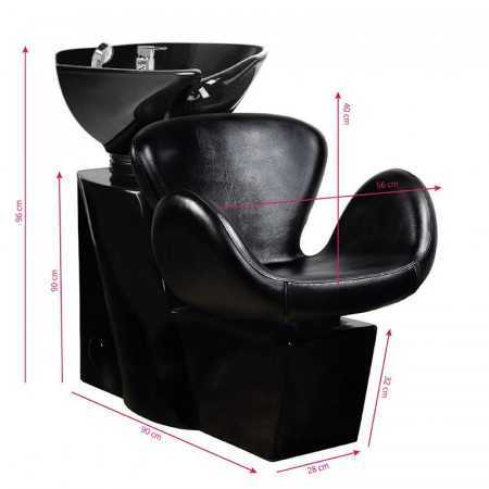 black amsterdam shampoo sink 