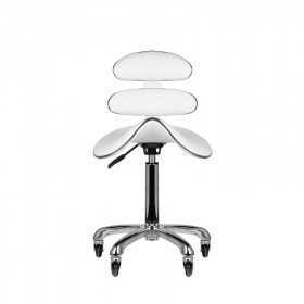 TABORET KOSMETYCZNY ROLL SPEED AM-880 BIAŁY 2