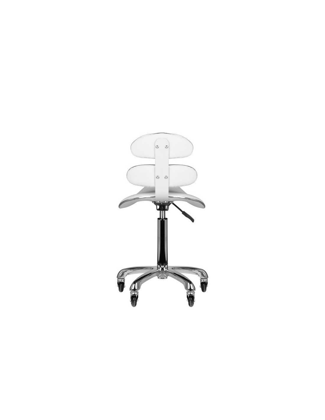 TABORET KOSMETYCZNY ROLL SPEED AM-880 BIAŁY
