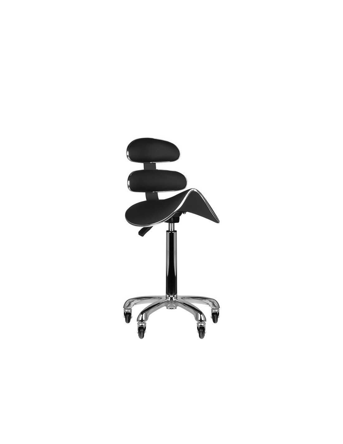  Tabouret à roulettes SPEED AM-880 NOIR HAUT