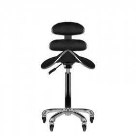 TABORET KOSMETYCZNY ROLL SPEED AM-880 CZARNY WYSOKI 2