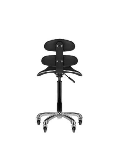 TABORET KOSMETYCZNY ROLL SPEED AM-880 CZARNY WYSOKI