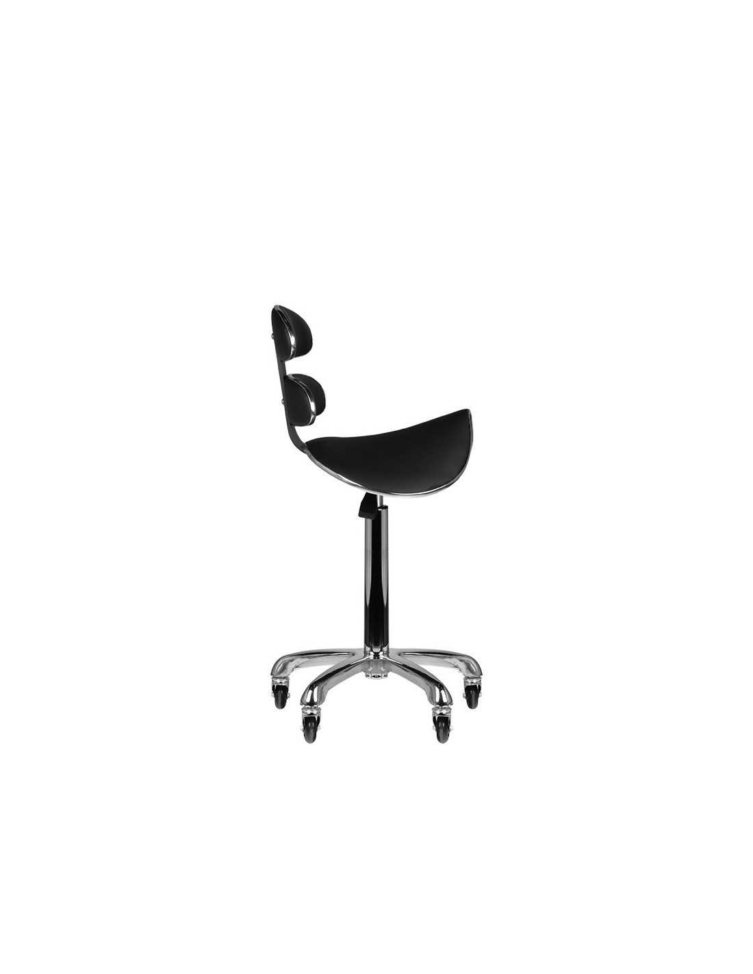  Tabouret à roulettes SPEED AM-880 NOIR HAUT