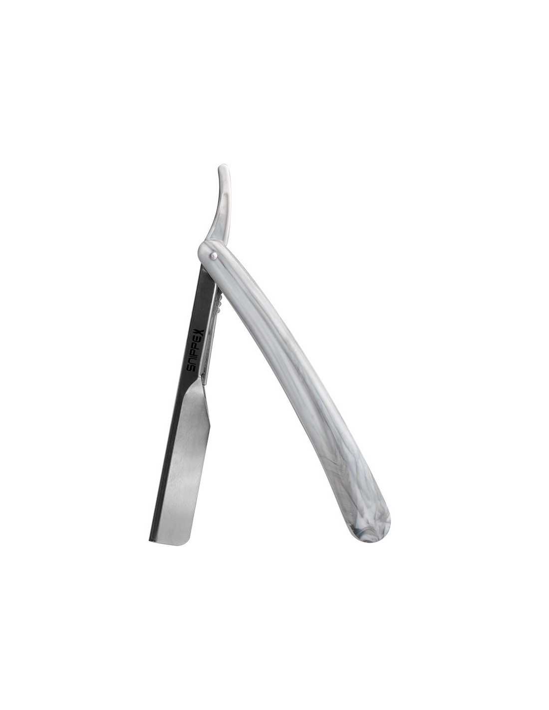 Professional barber straight razor marble 115 set of 2