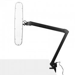 Elegante lampada da officina a led 801-tl con morsa reg. intensità e colore della luce nera