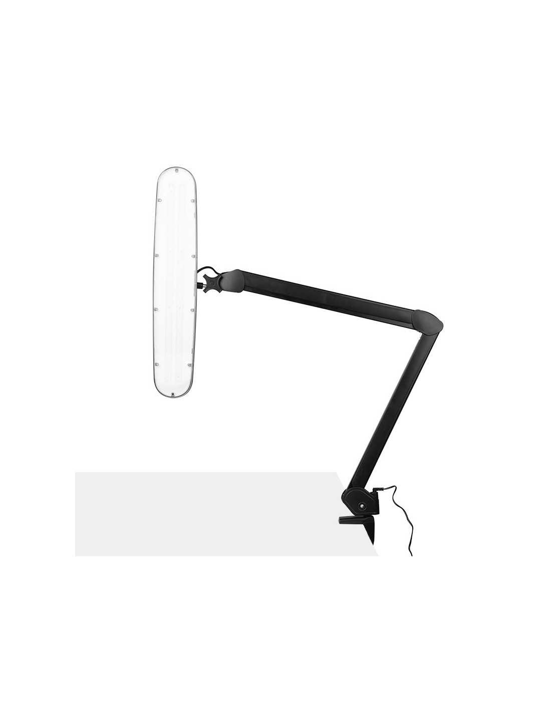 Elegant LED workshop lamp 801-TL with a clamp to regulate the intensity and color of the black light