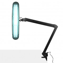 Elegante lampada da officina a led 801-tl con morsa reg. intensità e colore della luce nera 