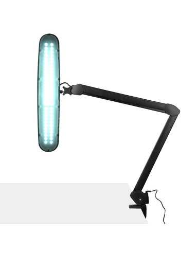 Elegant LED workshop lamp 801-TL with a clamp to regulate the intensity and color of the black light