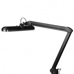 Elegante lampada da officina a led 801-tl con morsa reg. intensità e colore della luce nera 