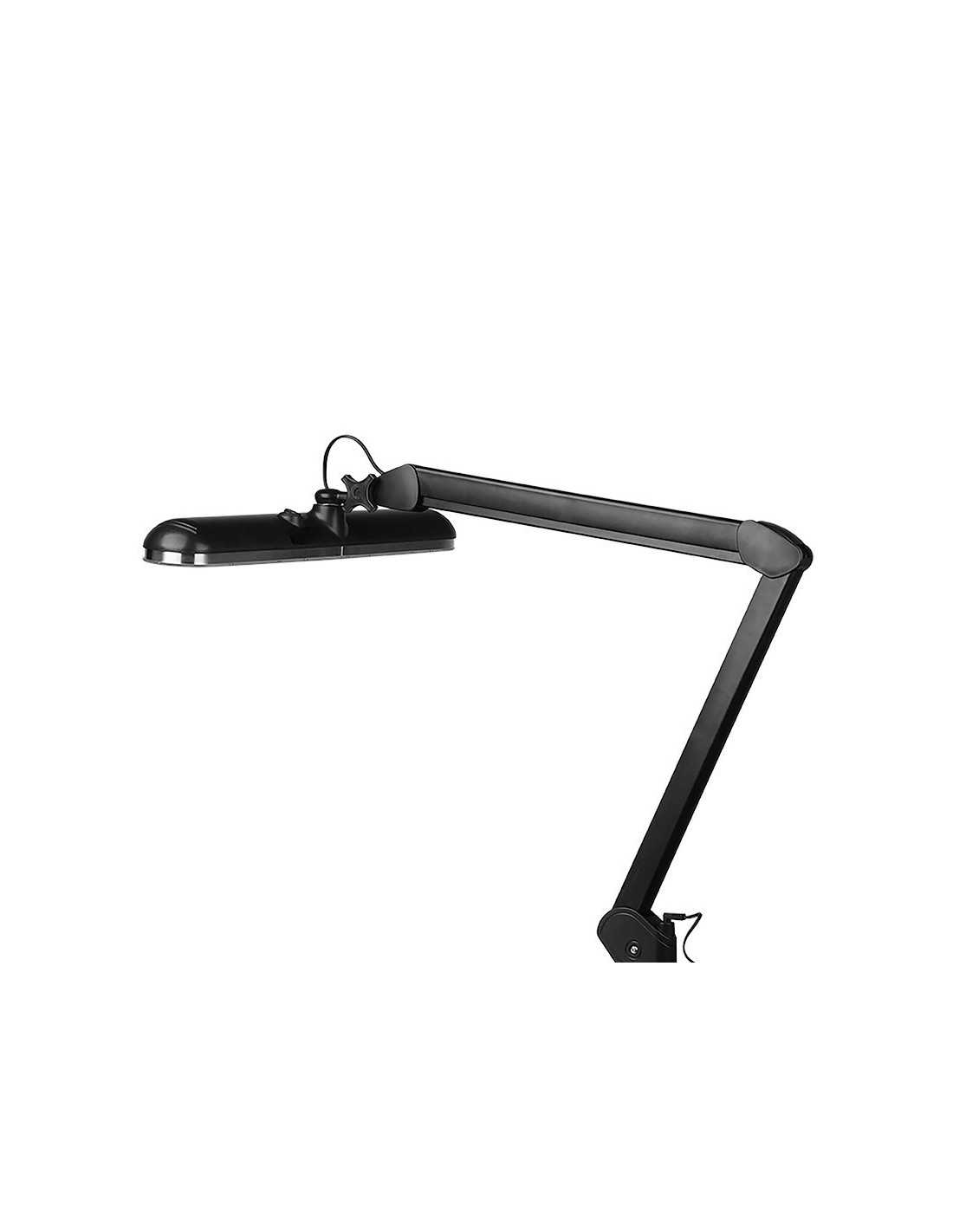 Elegant LED workshop lamp 801-TL with a clamp to regulate the intensity and color of the black light