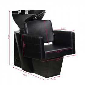Black ankara shampoo basin 2